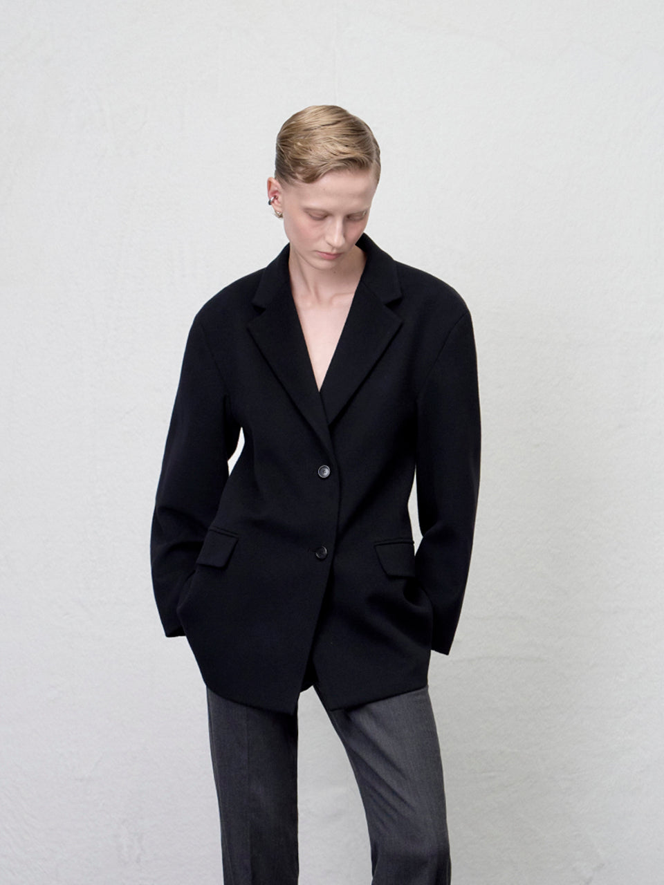 【ARIK. アリク AW】Sagit wool volume jacket Black