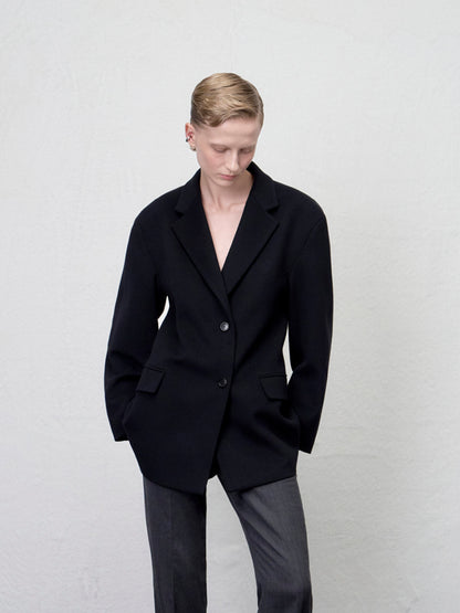[ARIK. AW] Sagit wool volume jacket Black