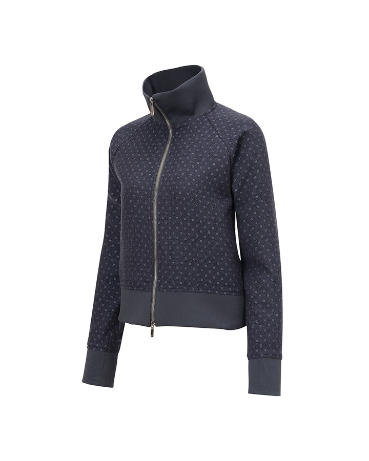 WOOL TRACK JUMPER Purple
