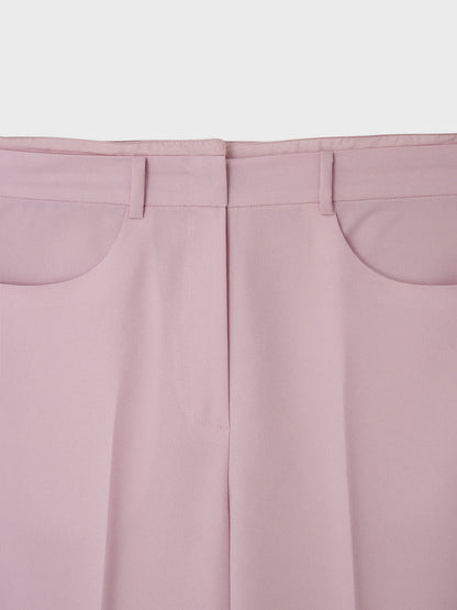 [ARIK.] [24SS] MIRACH layered straight pants Orchid Pink