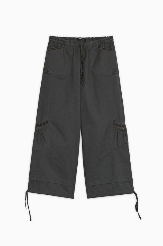 [9/28予約配送] CONTRAST PUMPKIN CARGO PANTS, CHARCOAL