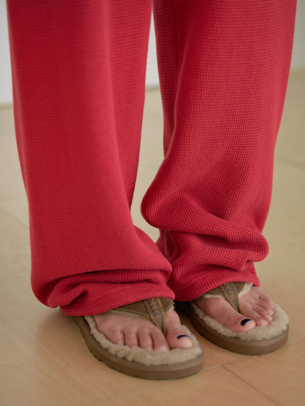 MARAN Current Waffle Sweatpants - Red 商品画像20/21