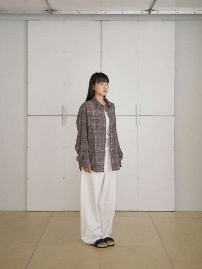 MARAN Check Wire Shirt - Brown 商品画像21/21