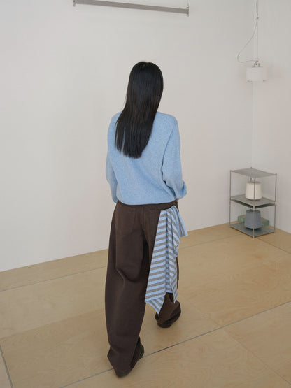 MARAN Cashmere Blend V-neck Pullover - Blue 商品画像13/21