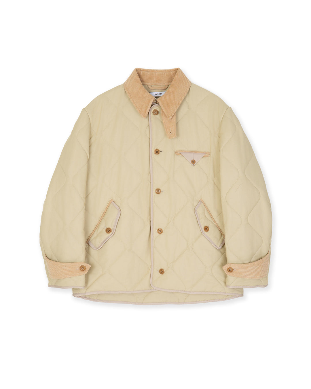 QUILTED HERITAGE JACKET -BEIGE