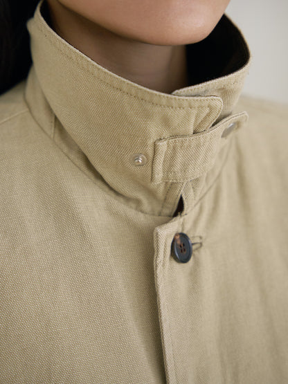 MARAN Washed Oxford Blouson - Beige 商品画像19/21