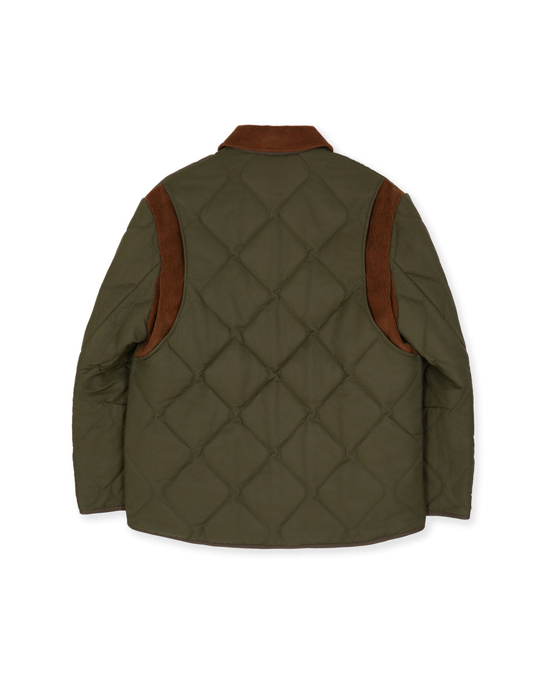 QUILTED HERITAGE JACKET-OLIVE 
