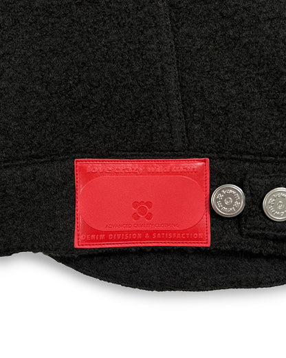 ROUNDED TRUCKER JACKET Black