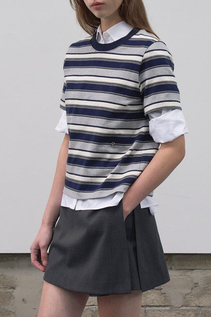 【HER&SHE 2025AW】Neo Stripe T-shirt