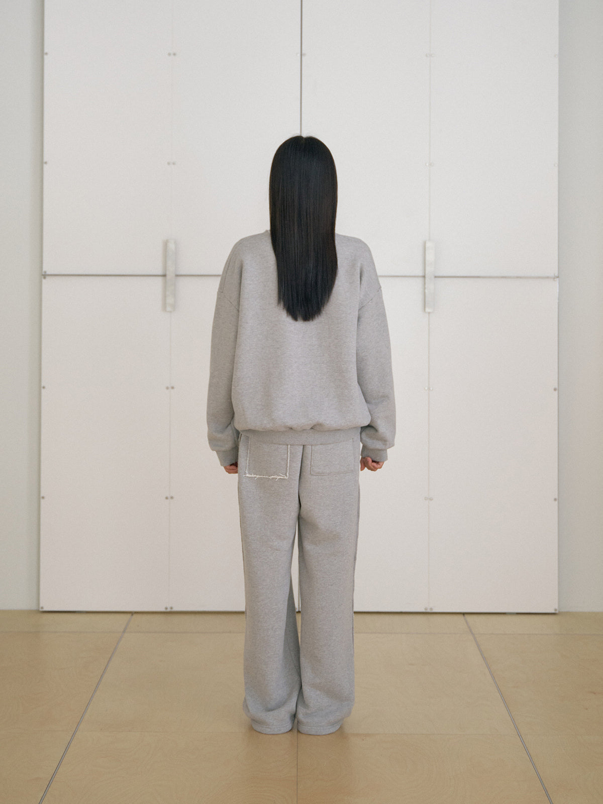 MARAN Raw Edge Sweatshirt - Gray 商品画像20/21