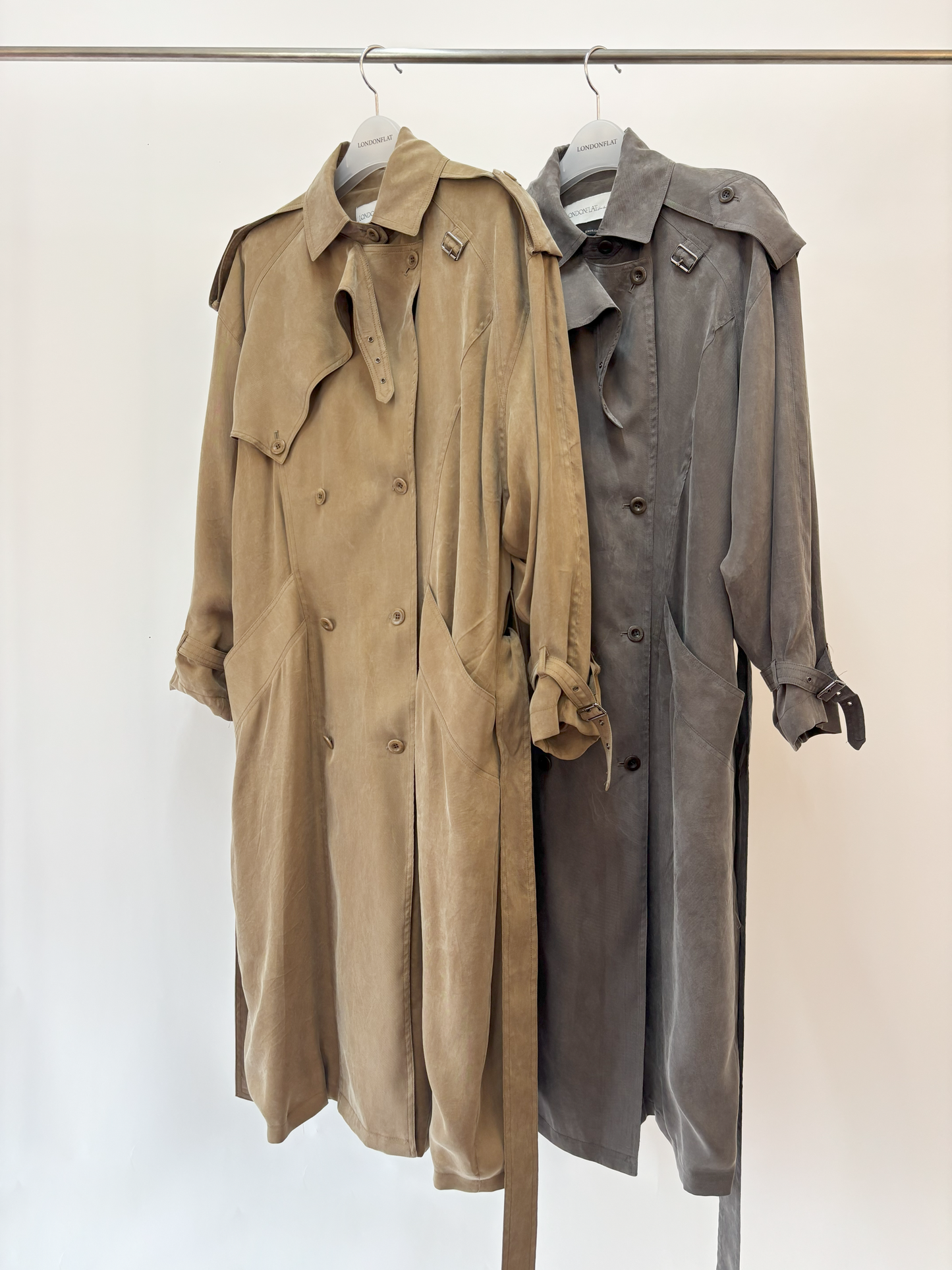 Eyelet Trench Coat
