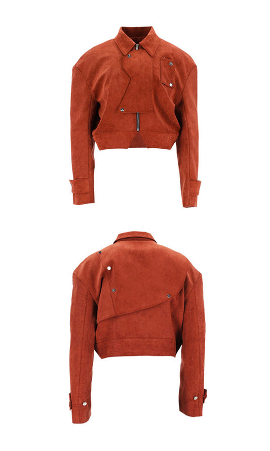 [Reculer 2024FW] Paisley Corduroy R Half Jacket Brown