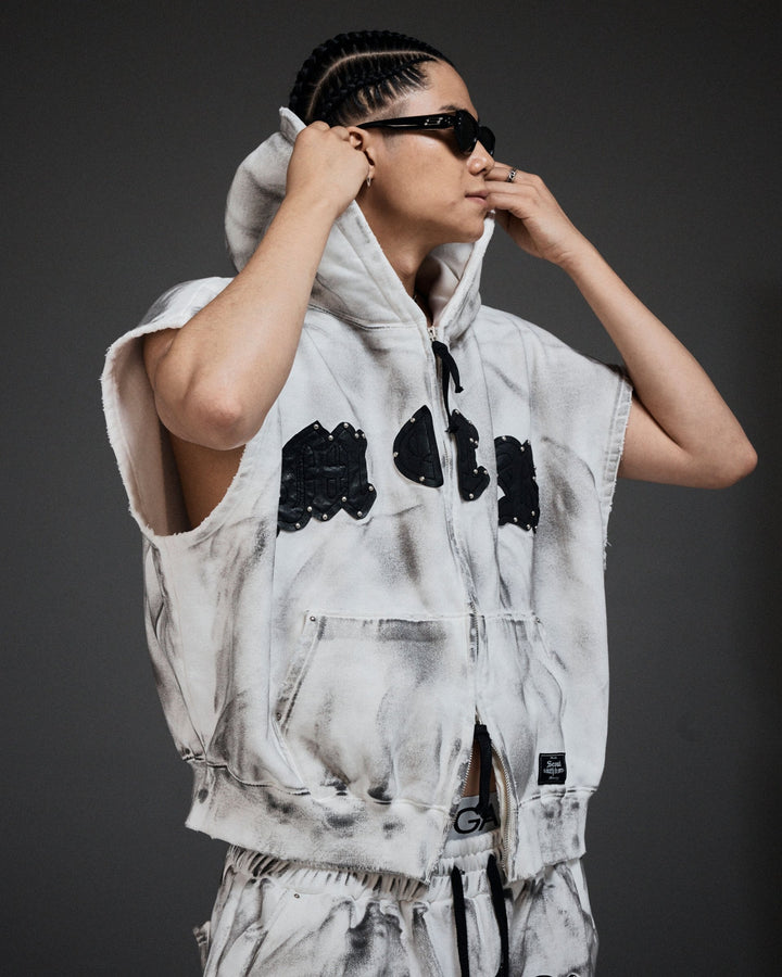 M.C.R. code stud zip-up vest HD IV