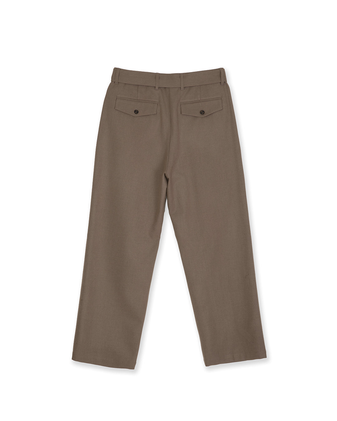 MINI POCKET BELTED TROUSER -KHAKI