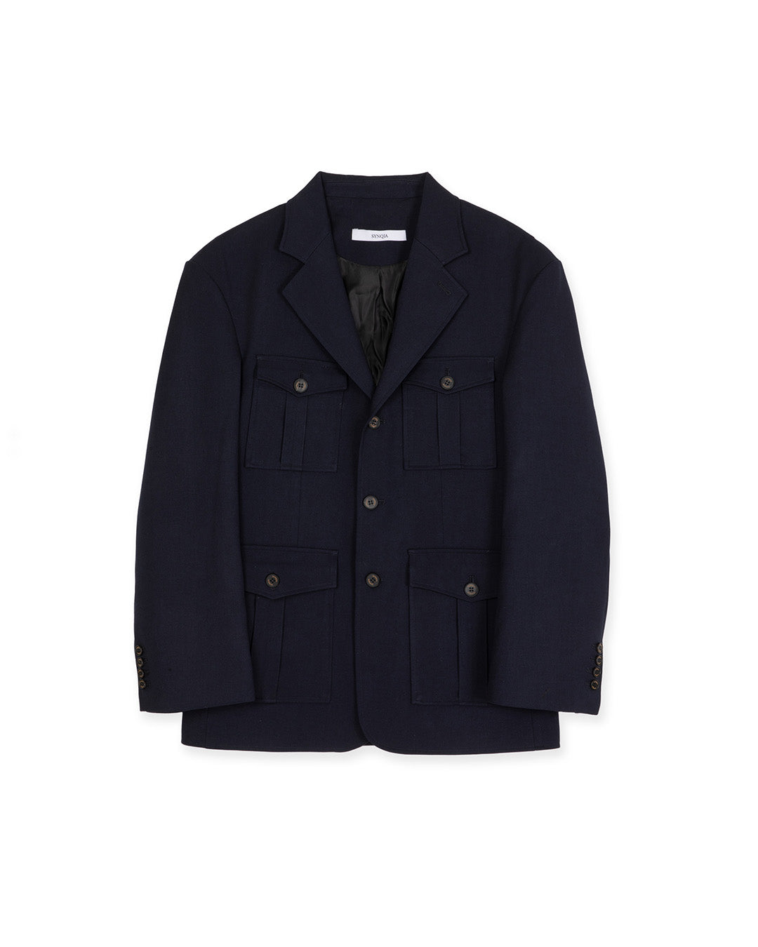 HERITAGE SAFARI TAILORED JACKET -NAVY