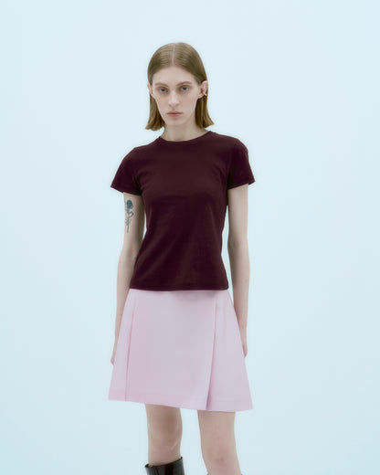 [ARIK.] [25SS] ALKES Panel flare skirt Orchid Pink