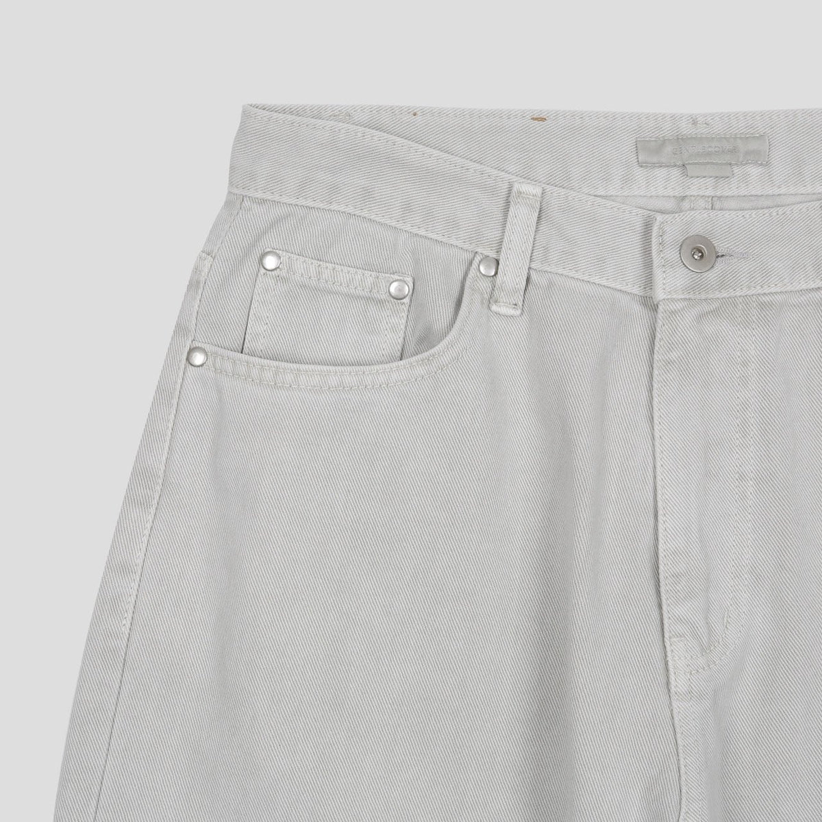 Label Dyeing Pants GRAY ジップディテール