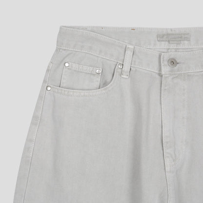 Label Dyeing Pants GRAY ジップディテール
