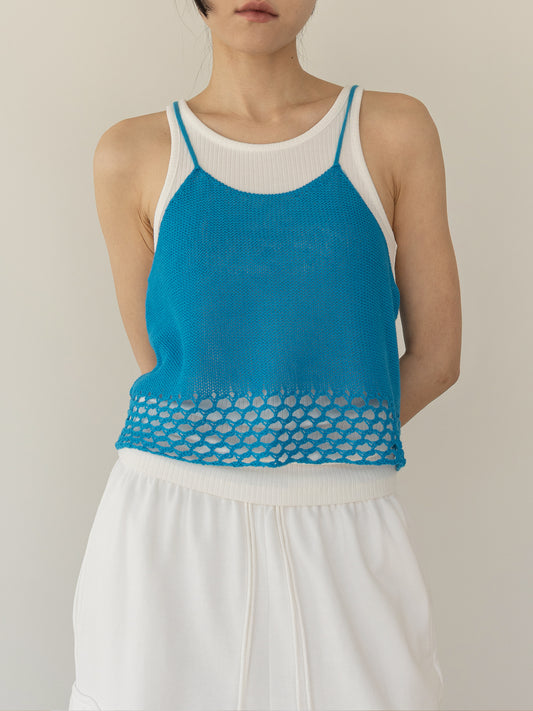 【MARAN】Block Sleeveless - Blue