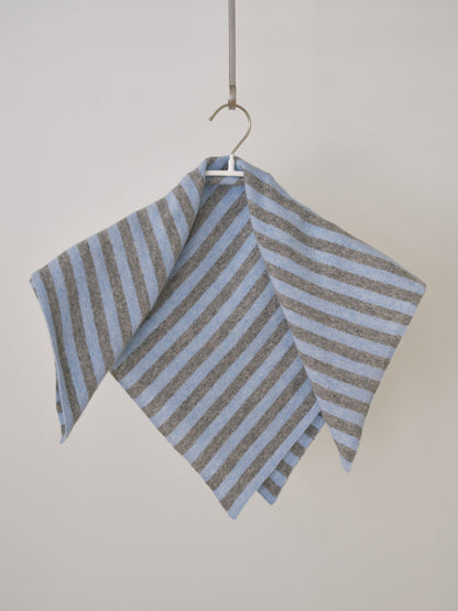 Stripe Square Scarf - Blue 9