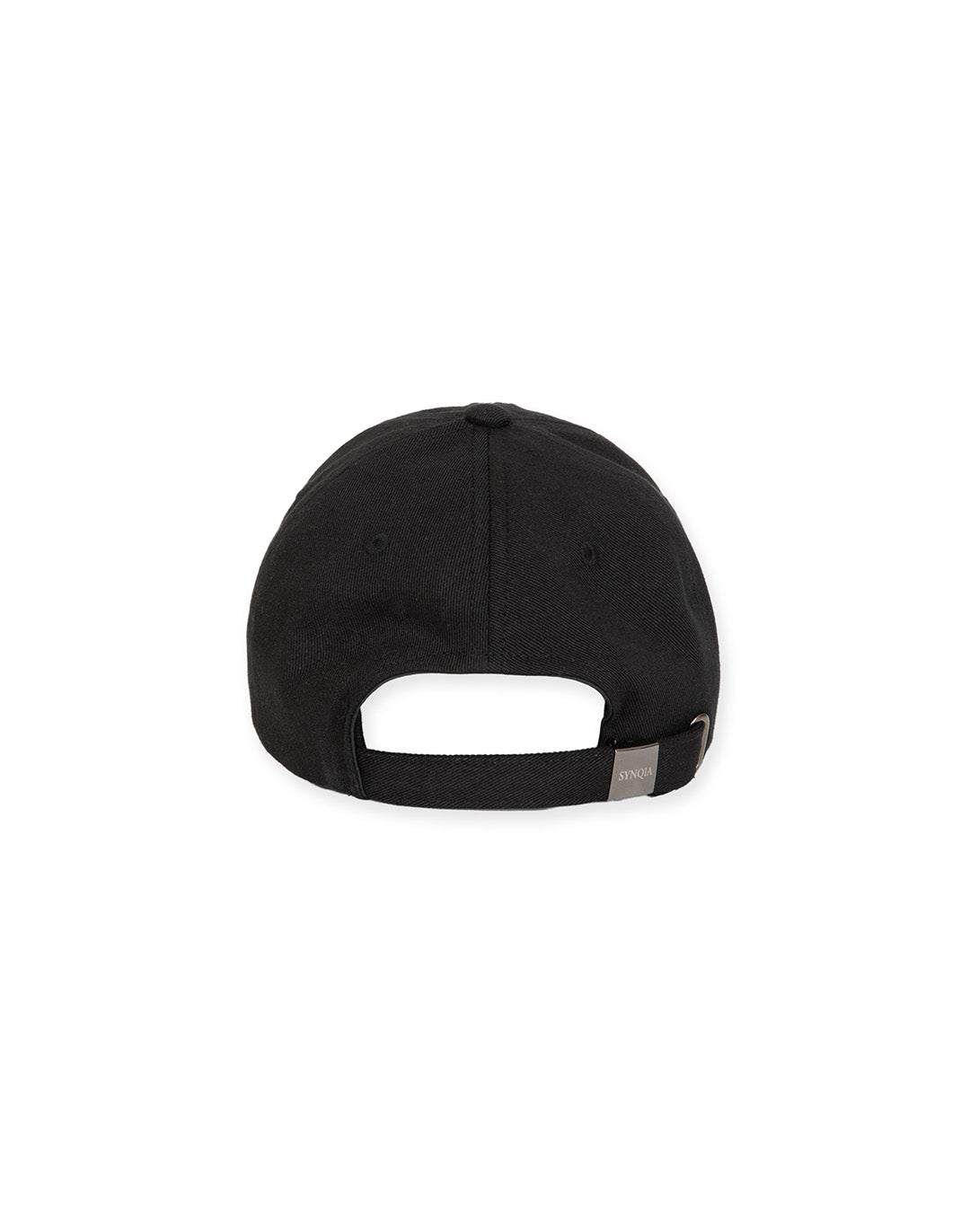 METAL PLATE BASEBALL CAP -BLACK