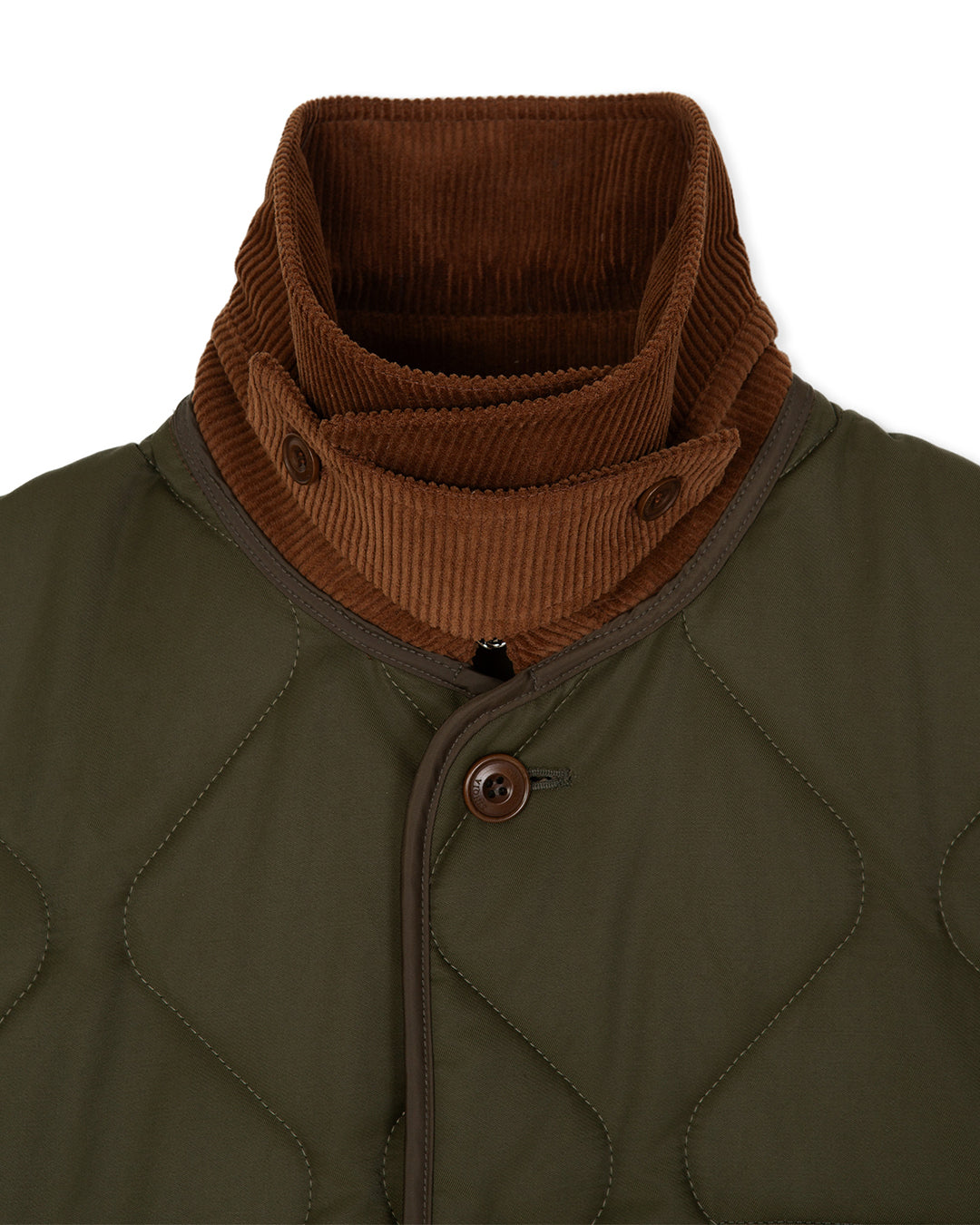QUILTED HERITAGE JACKET-OLIVE 