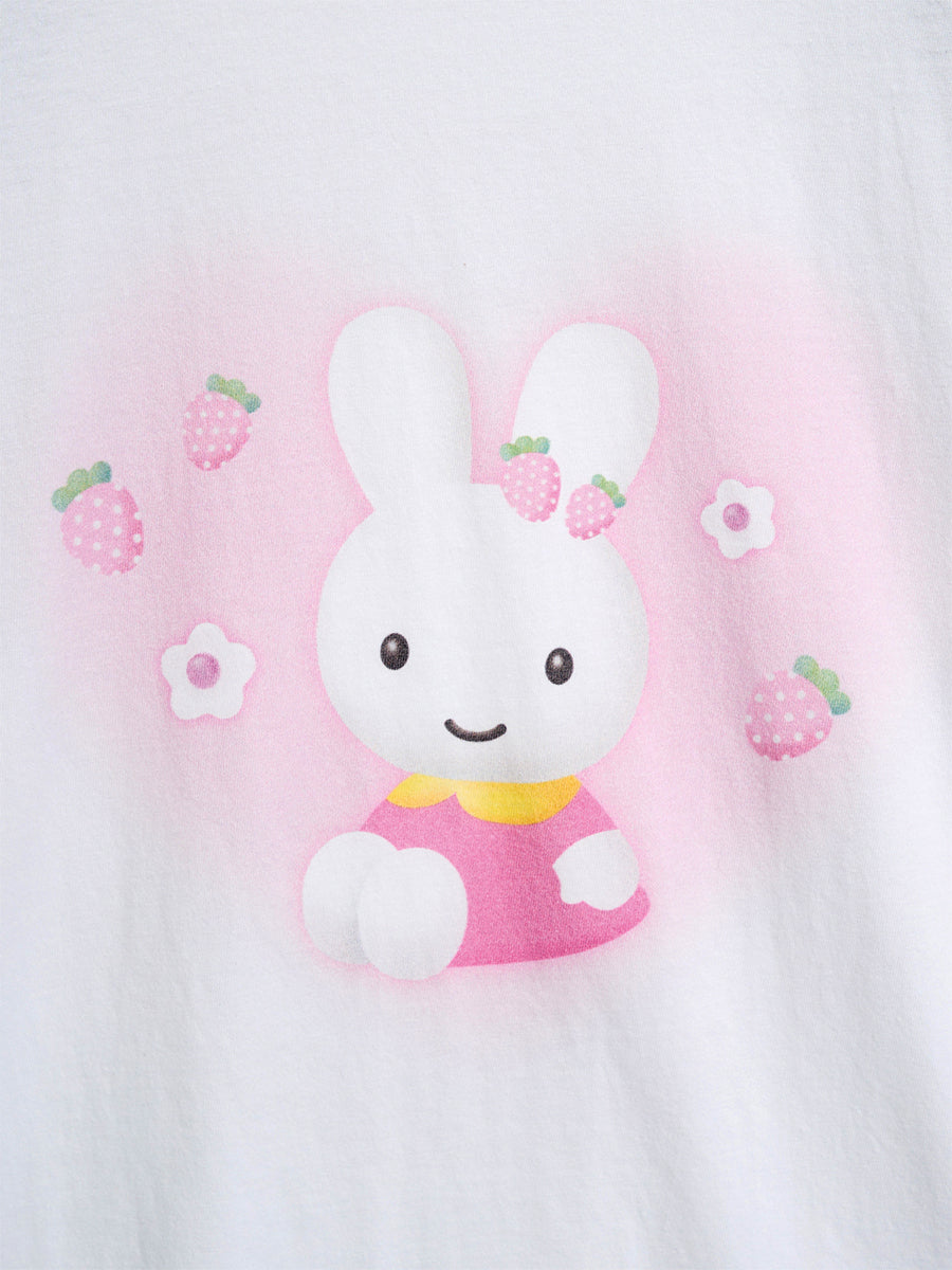 [X YOUNGART] Strawberry Seed Dot KIDDY Raglan T-Shirt