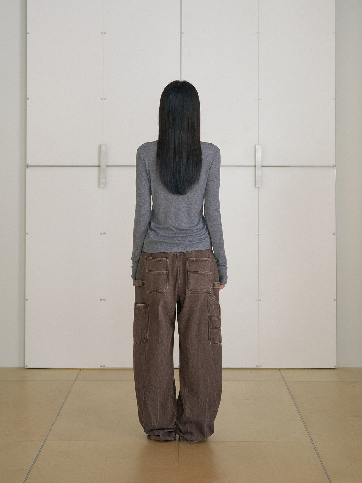 MARAN Brown Crack Work Pants - Brown 商品画像16/21