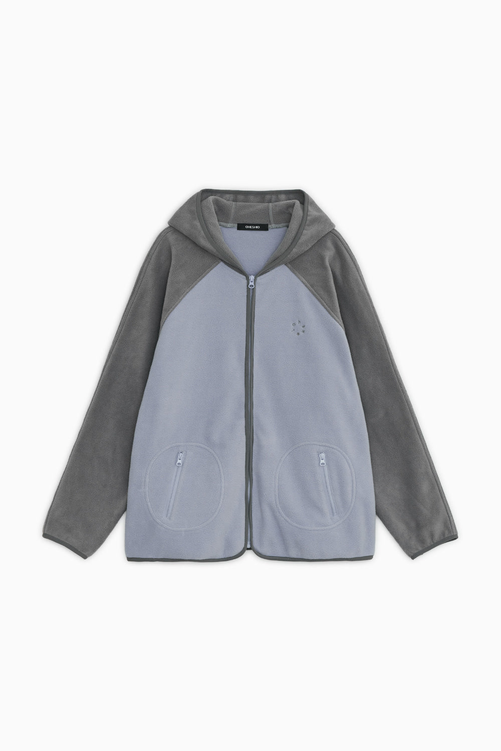 MINI LOGO FLEECE ZIP-UP, SKY BLUE