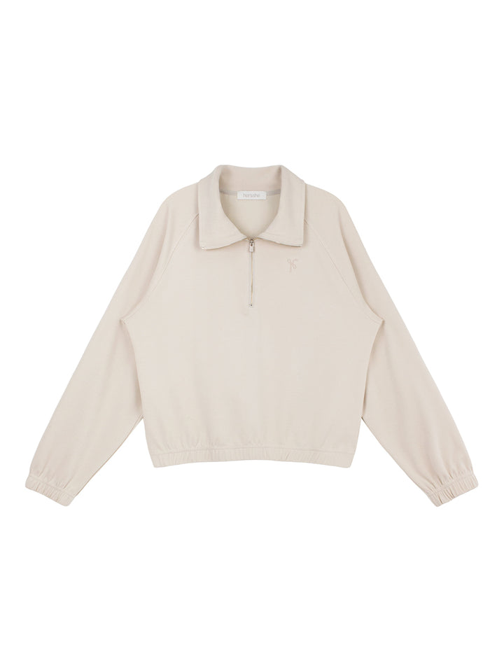 Double-Face Comfort Half Zip-Up