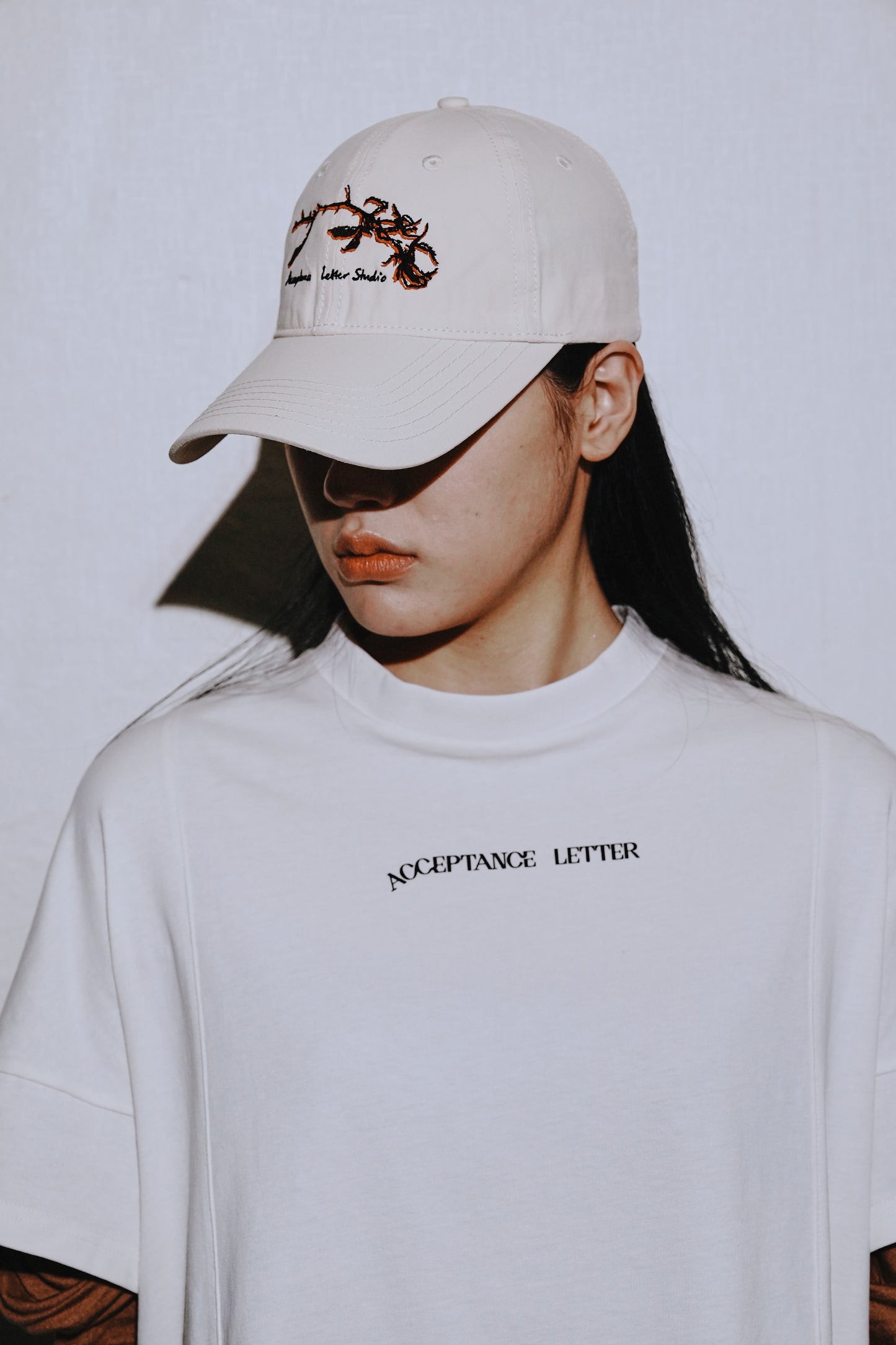 Rose Thorn Cap - Cream, Black