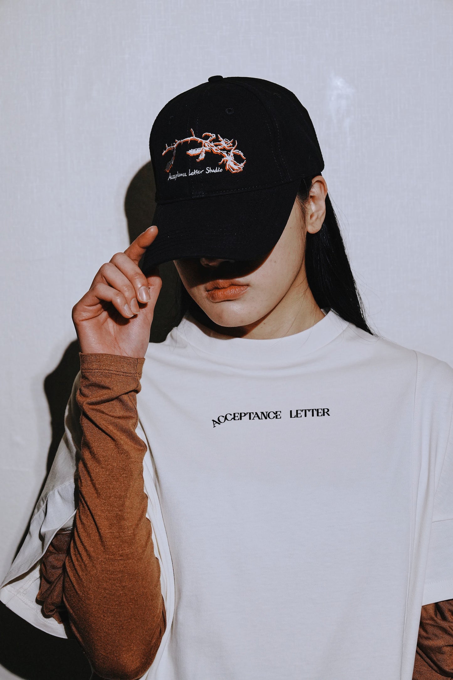 Rose Thorn Cap - Cream, Black