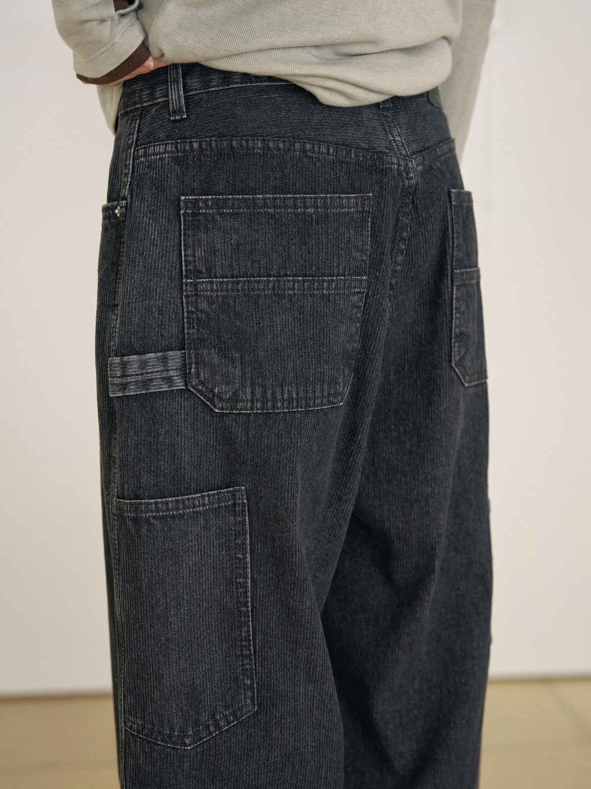 MARAN Corduroy Work Pants - Black 商品画像20/21
