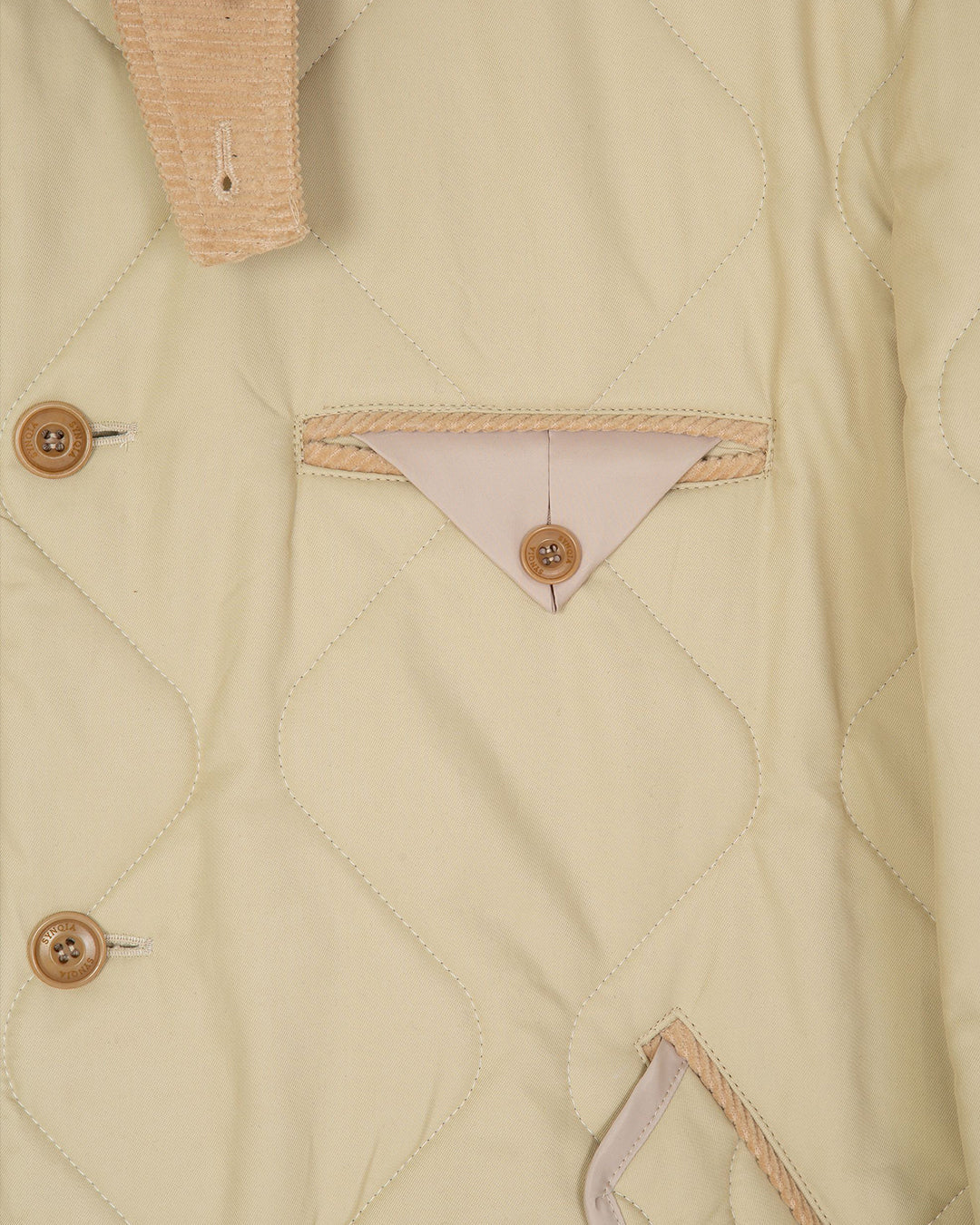 QUILTED HERITAGE JACKET -BEIGE