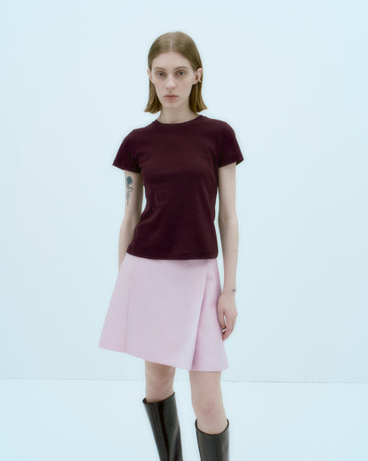 [ARIK.] [25SS] ALKES Panel flare skirt Orchid Pink
