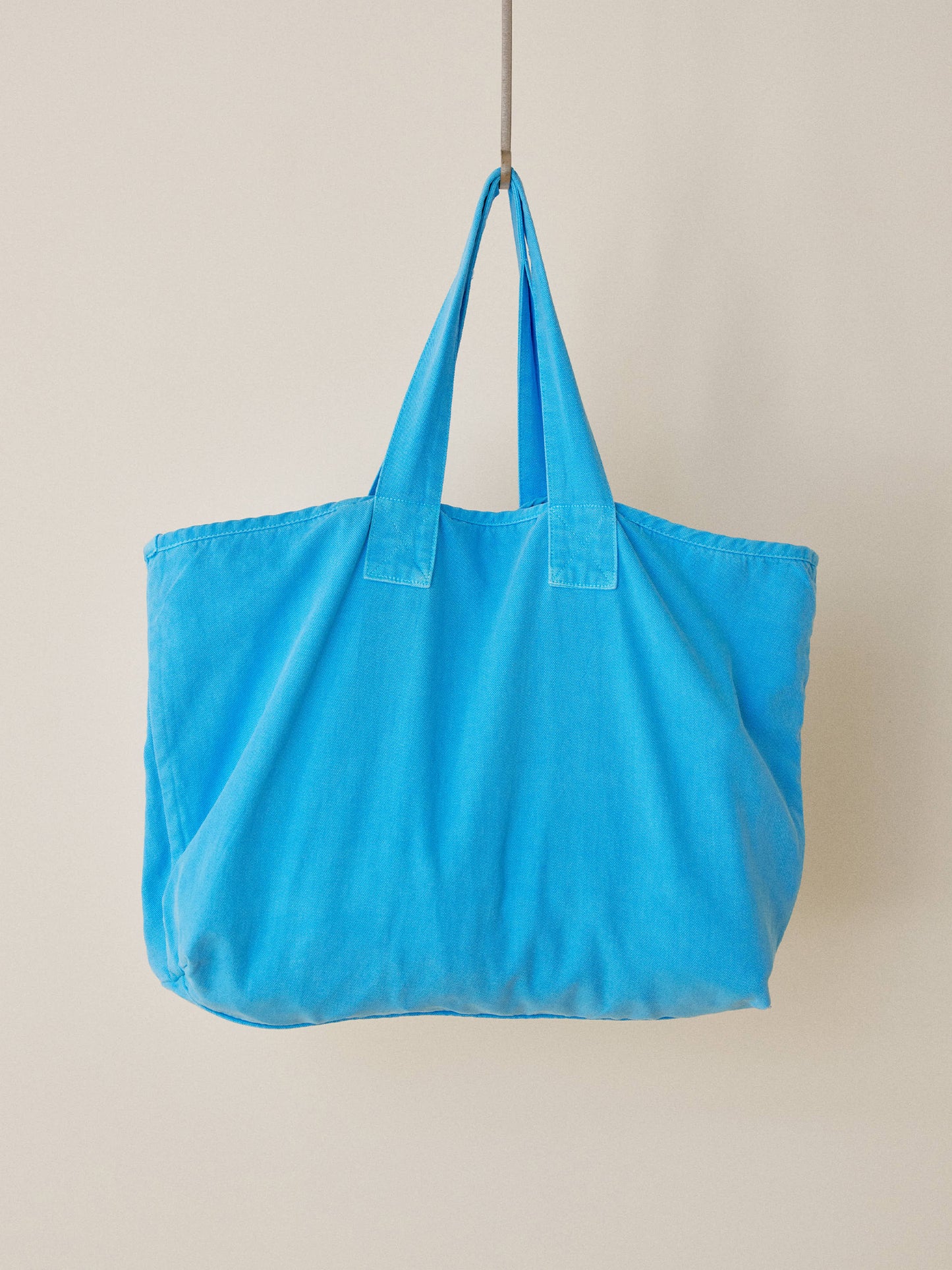 Pigment Lettering Shoulder Bag - Blue