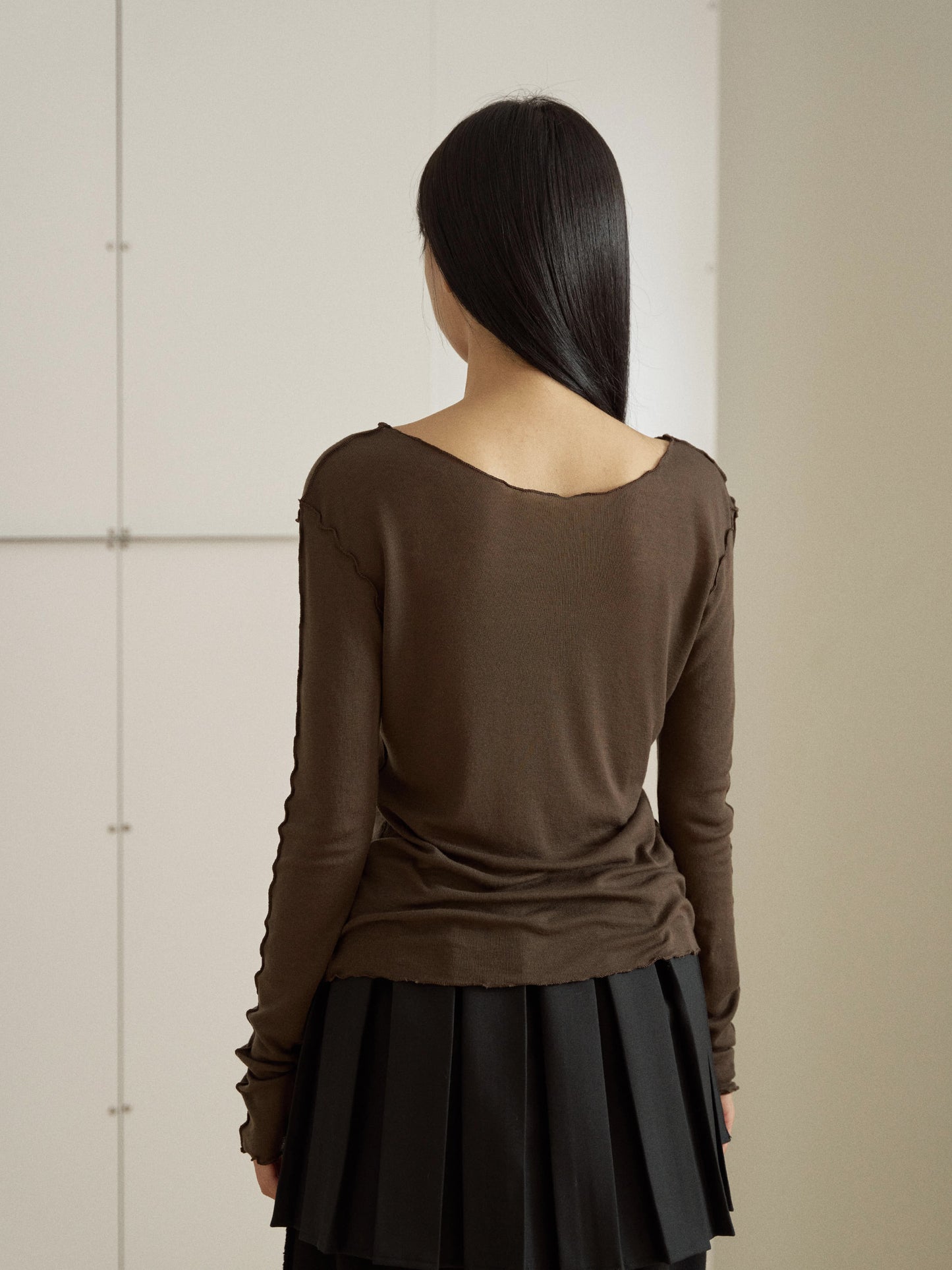 Wave Long Sleeve – Brown