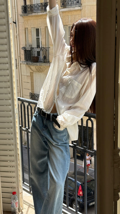 Striped Tencel Shirt
