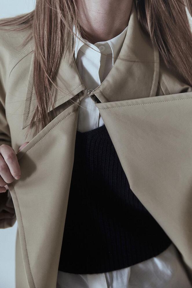 [MORE THAN YESTERDAY] Oversized Belted Trench Coat