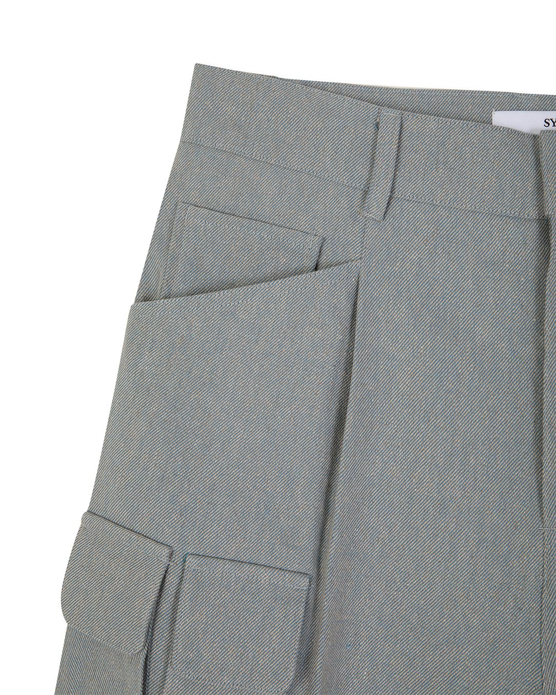 MULTI POCKET UTILITY TROUSER-BLUE 