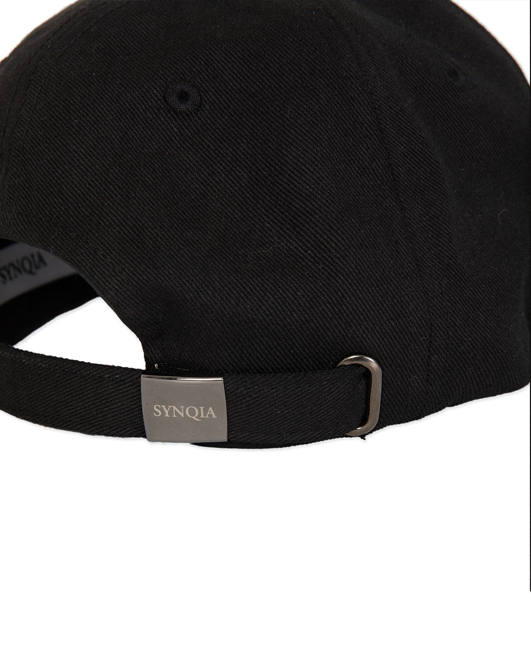 METAL PLATE BASEBALL CAP -BLACK