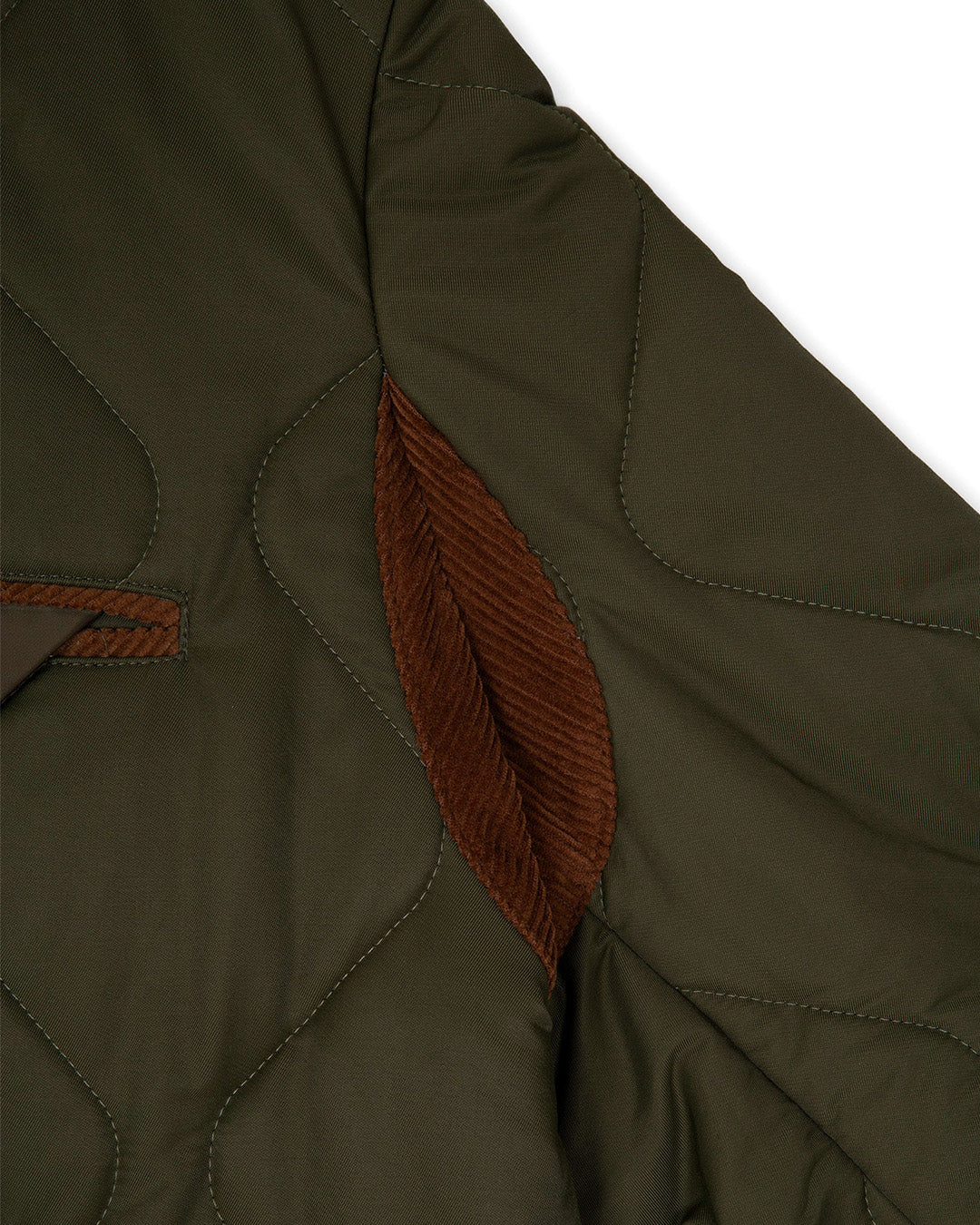 QUILTED HERITAGE JACKET-OLIVE 