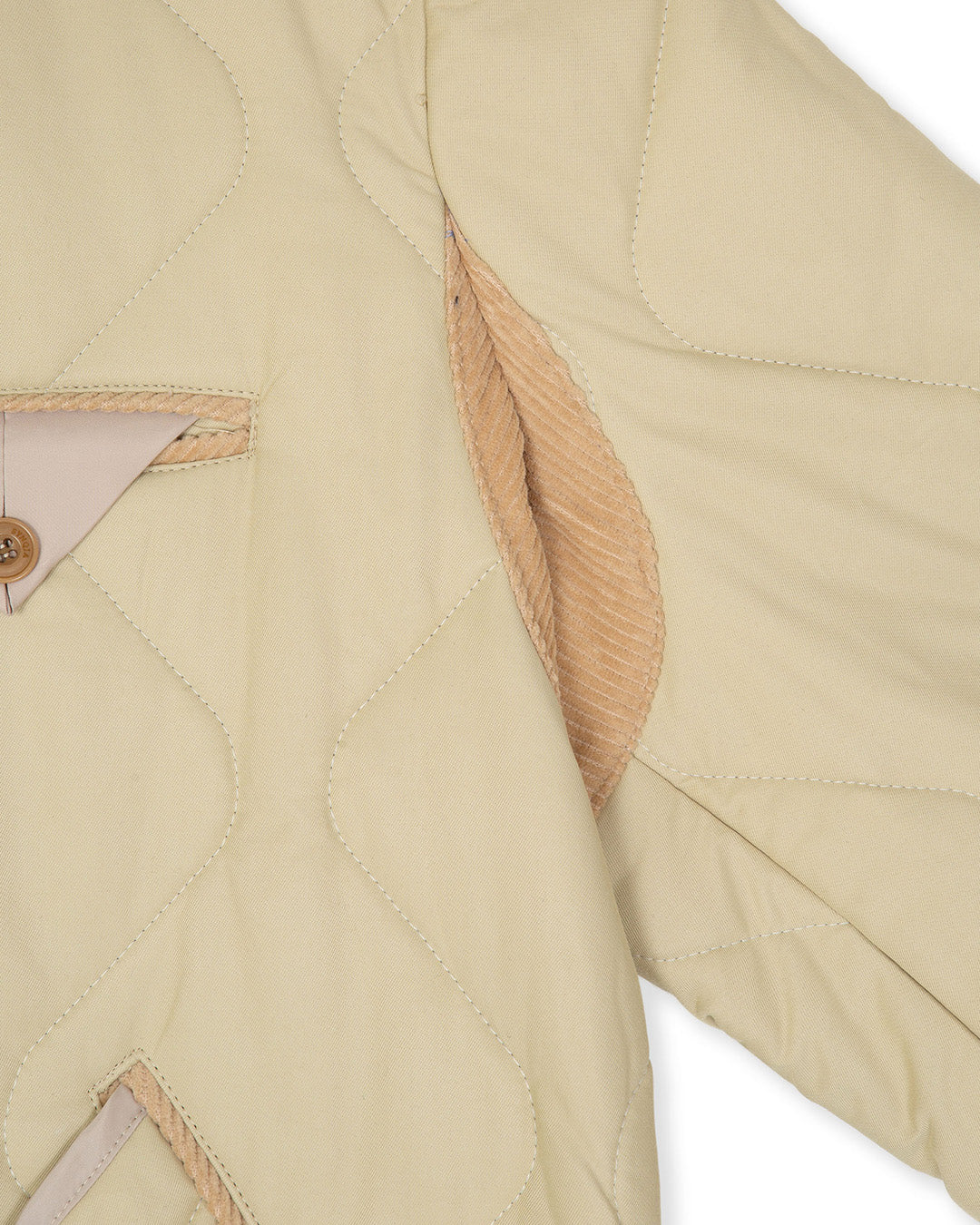 QUILTED HERITAGE JACKET -BEIGE