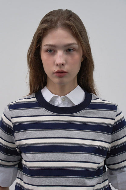 【HER&SHE 2025AW】Neo Stripe T-shirt
