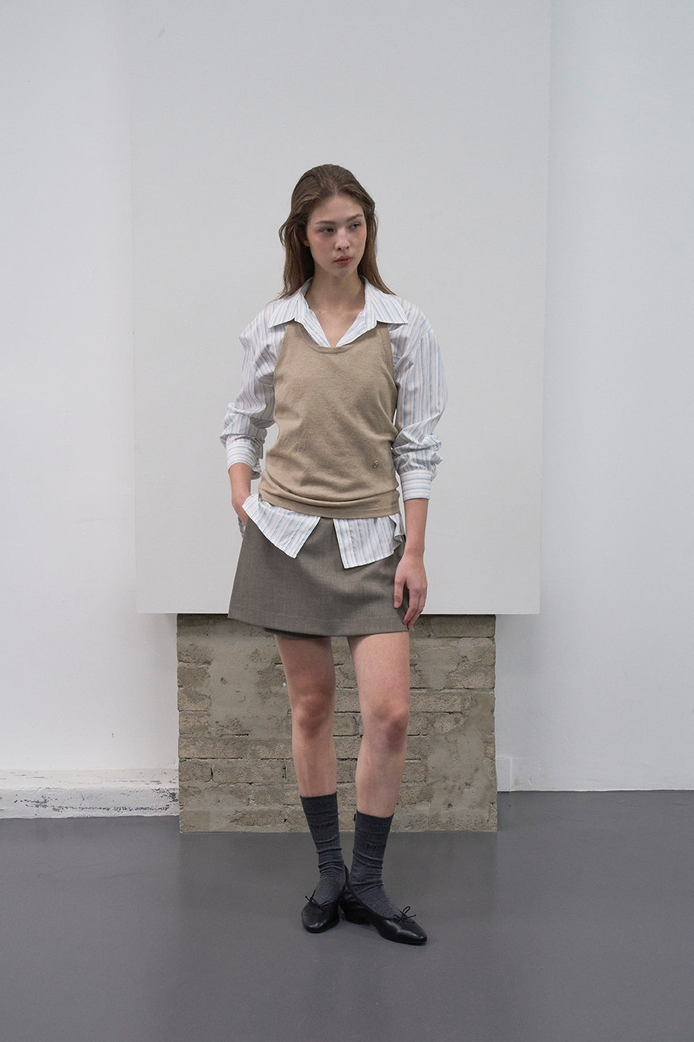 【HER&SHE 2025AW】A St. Stripe Shirt