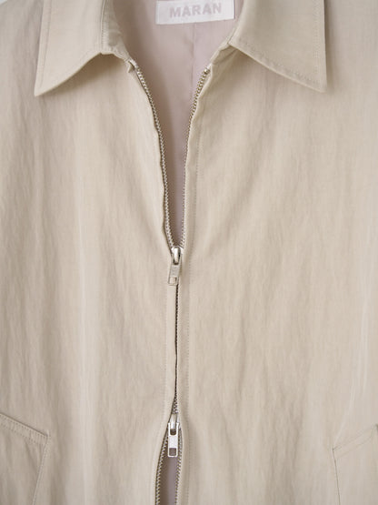 Washed Gabardine Blouson - Beige 11