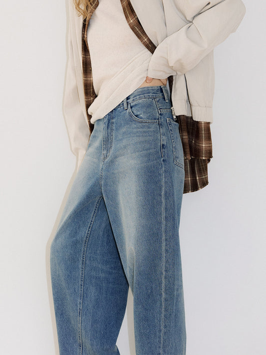Tapered Denim Pants - Indigo 1