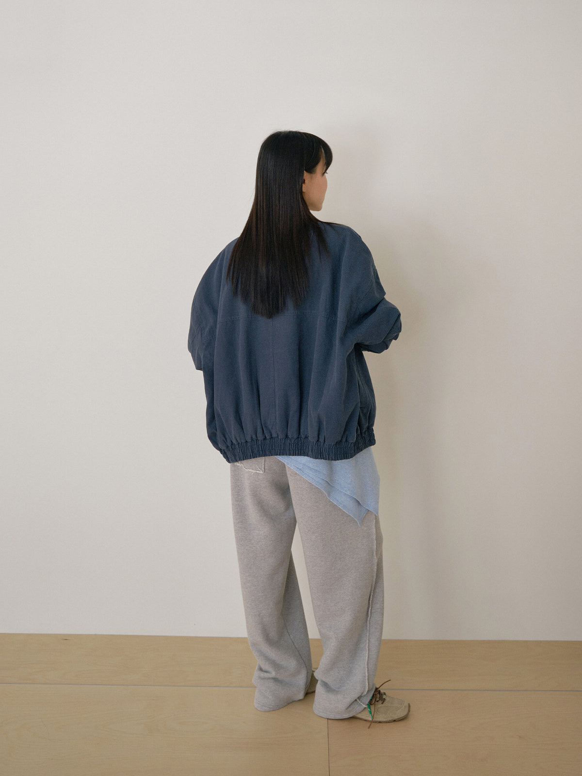 MARAN Cashmere Square Scarf - Blue 商品画像15/21