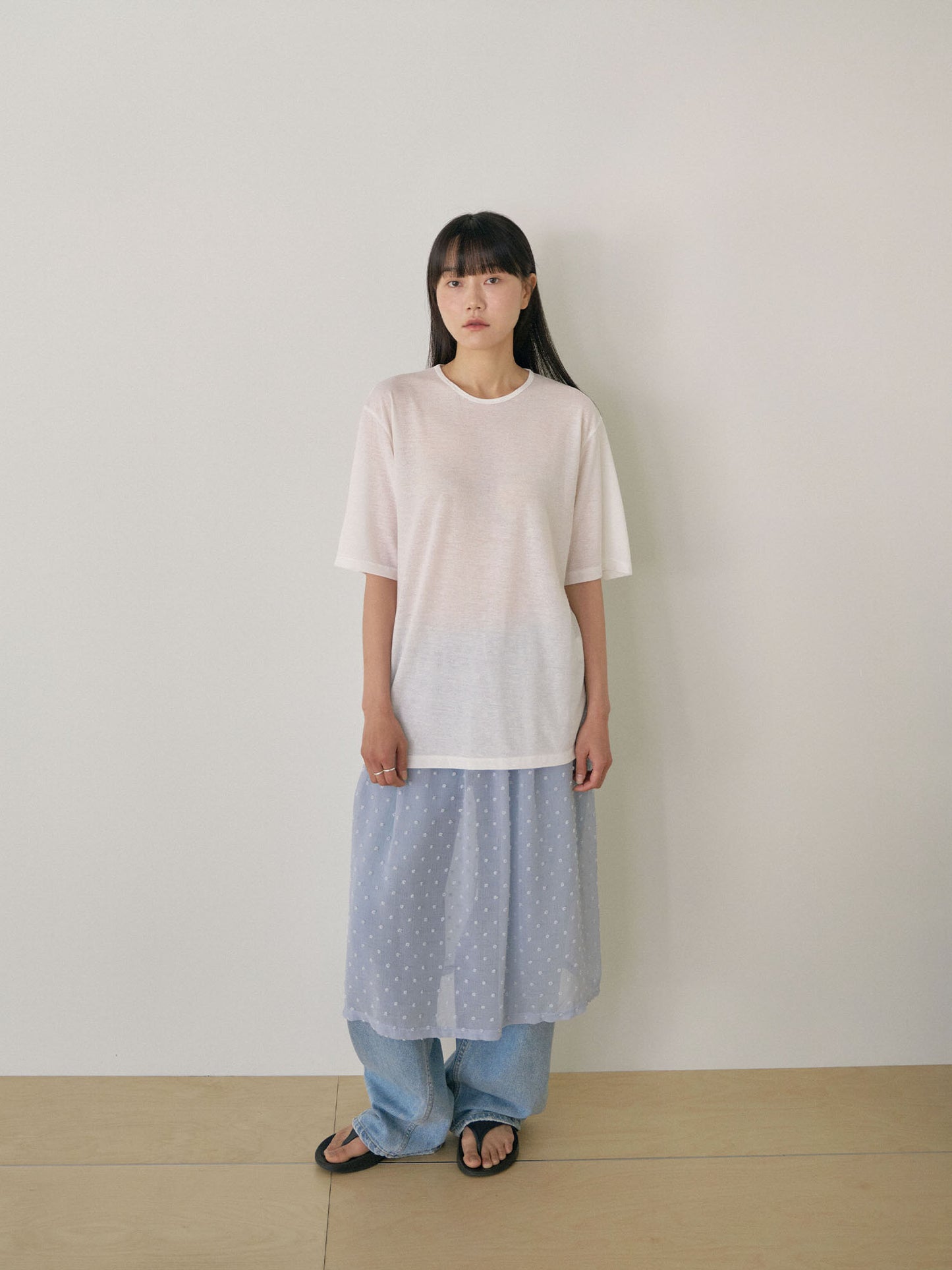 Linen Loose Short Sleeve - Ivory