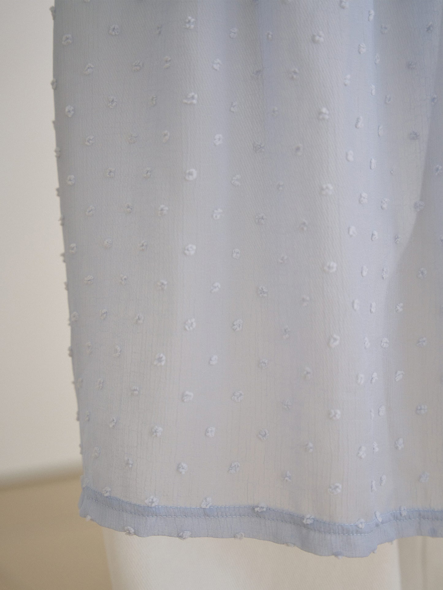 Dot Slit Skirt - Blue